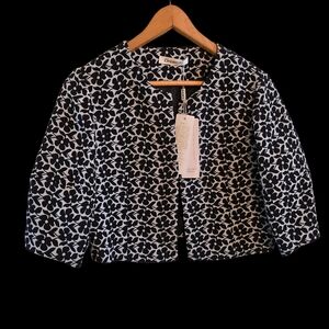 Vintage Cropped Lined Floral Jacket NWT